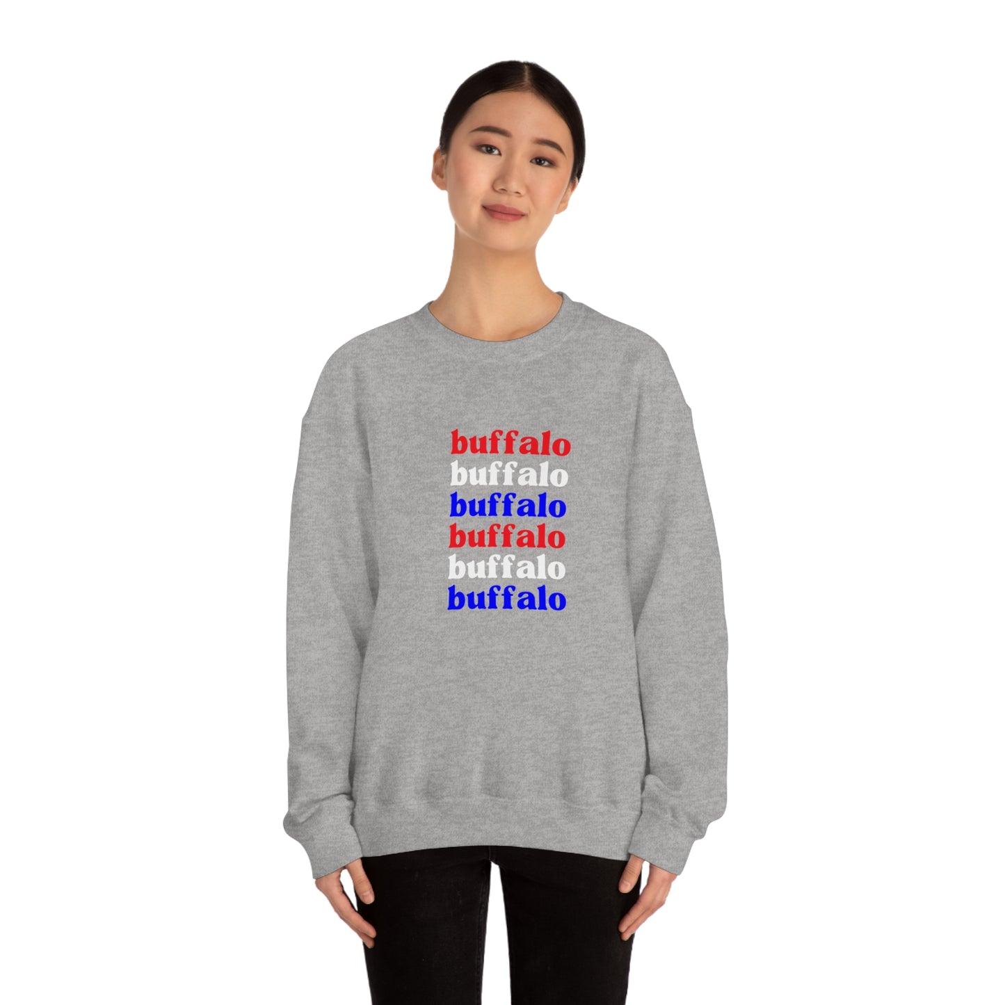 Buffalo Buffalo Buffalo Unisex Heavy Blend™ Crewneck Sweatshirt