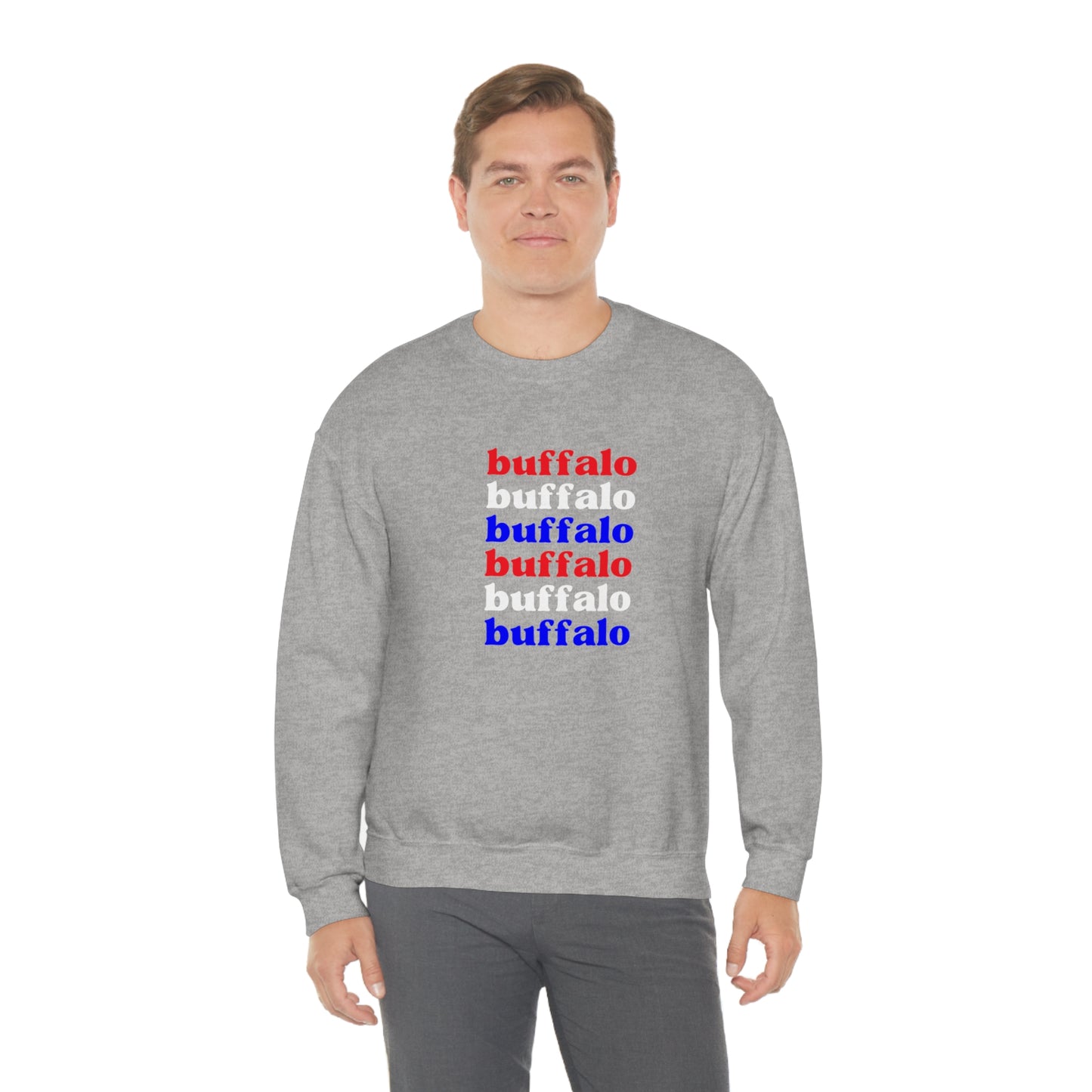 Buffalo Buffalo Buffalo Unisex Heavy Blend™ Crewneck Sweatshirt