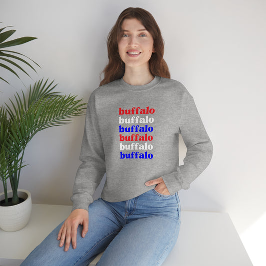 Buffalo Buffalo Buffalo Unisex Heavy Blend™ Crewneck Sweatshirt