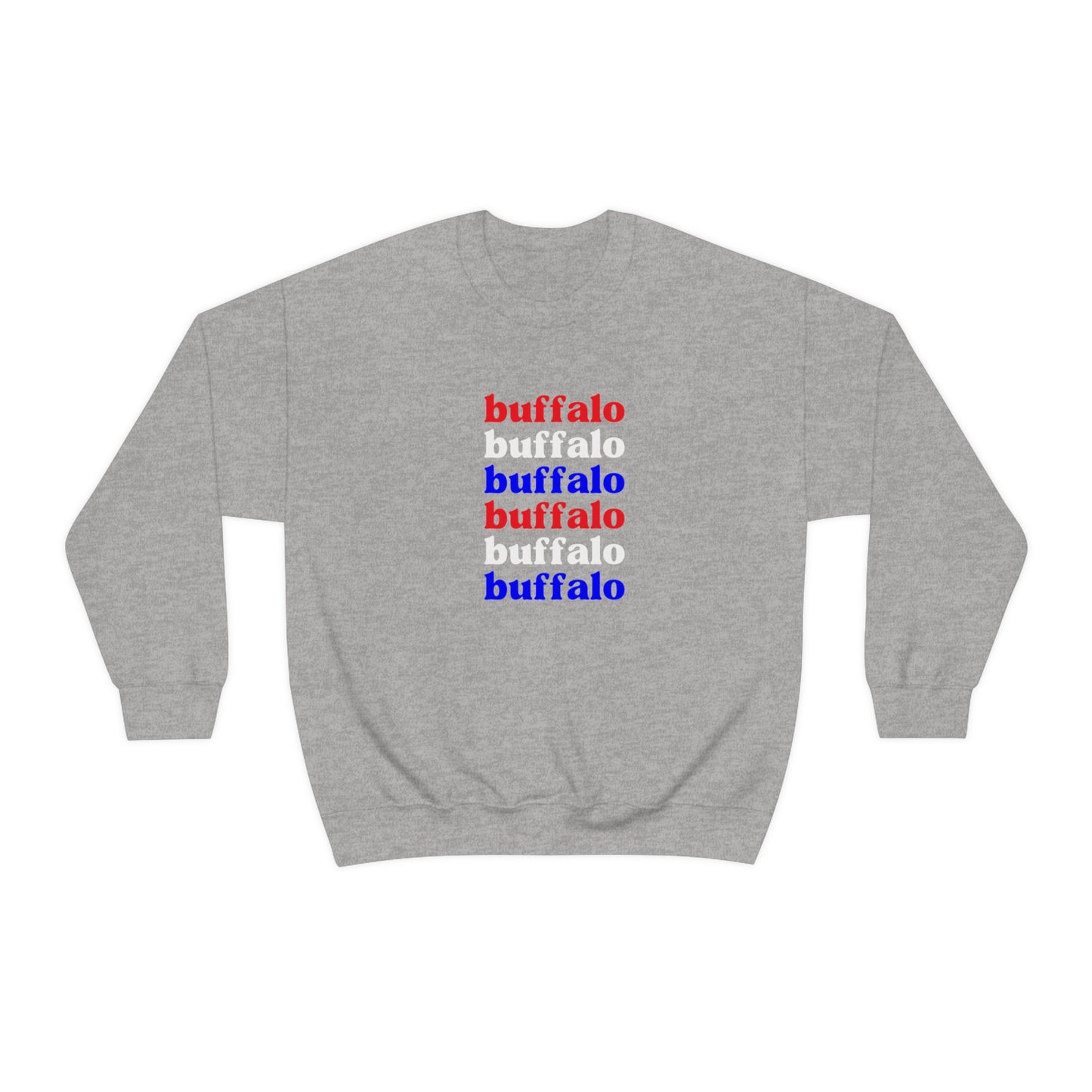 Buffalo Buffalo Buffalo Unisex Heavy Blend™ Crewneck Sweatshirt