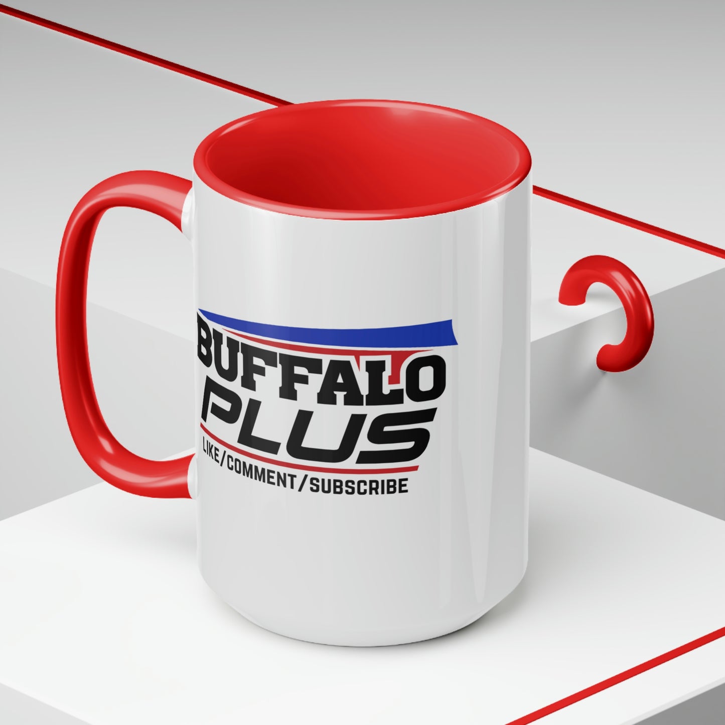 Big Buffalo Plus Two-Tone Coffee Mugs, 15oz