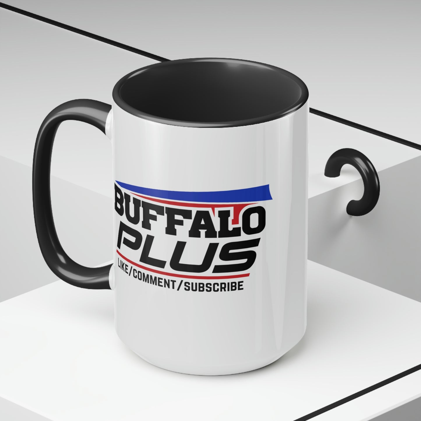 Big Buffalo Plus Two-Tone Coffee Mugs, 15oz