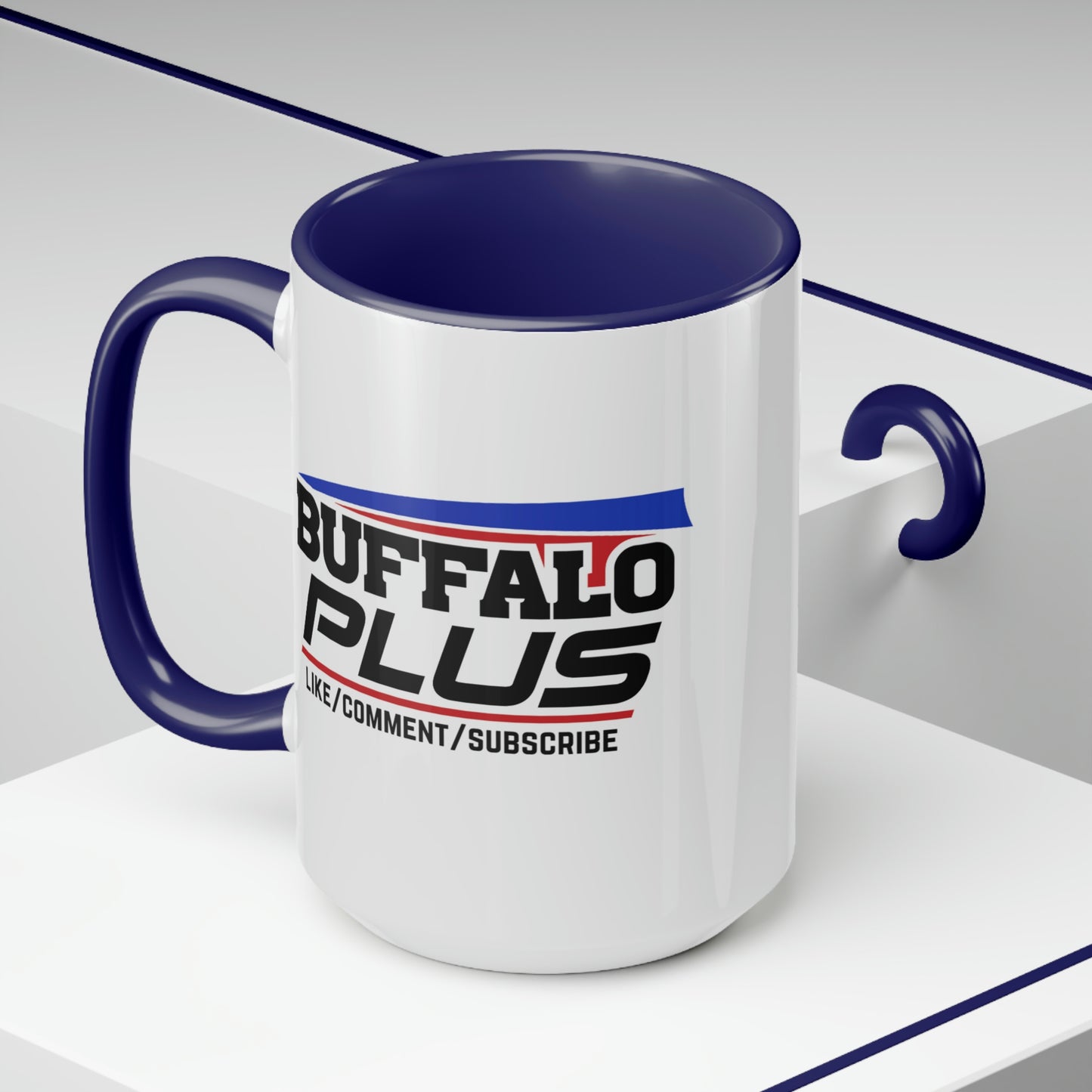 Big Buffalo Plus Two-Tone Coffee Mugs, 15oz